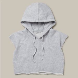 All Saints Vivi Cropped Sleeveless Hoodie